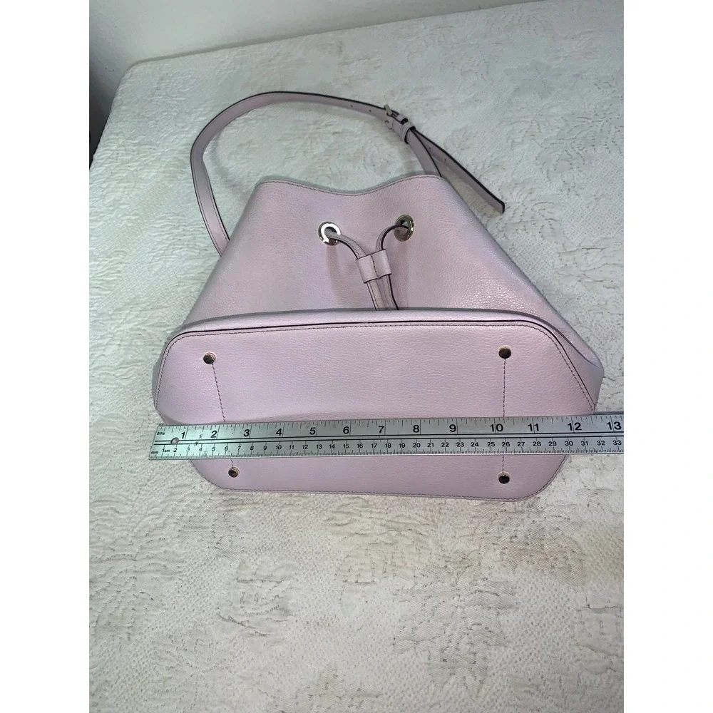 Kate Spade New York Lavender Pebbled Leather Drawstring Bucket Bag‎ Crossbody